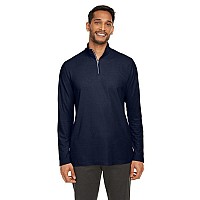 Mens Fusion chromaSoftPique Quarter-Zip - BLAcK - S(D0102H7ZVLX)