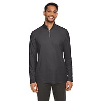 Mens Fusion chromaSoftPique Quarter-Zip - BLAcK - S(D0102H7ZVV8)