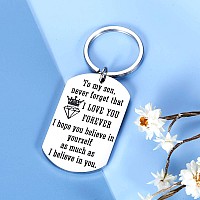 Easter Basket Stuffers For Son From Mom Dad I Love You Keychain Gift For Boys To My Son Gifts For Son Teen Teens Teenager Birthd