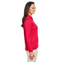 Ladies Zone Performance Long Sleeve Polo - BLAcK - XS(D0102H7ZTMX)