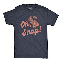 Mens Oh Snap T Shirt Funny Chocolate Easter Bunny Basket Egg Hunt Gift For Him Mens Funny T Shirts Easter T Shirt For Men Funny