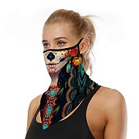 Halloween Mask Scary Mask Halloween Masks For Adults Skull Mask 3 Pcs Skeleton Bandana Neck Gaiter Face Mask Covering Ear Loop H