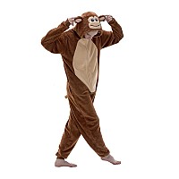 Cosusket Snug Fit Unisex Adult Onesie Pajamas Flannel Cosplay Animal One Piece Halloween Costume Sleepwear Homewear