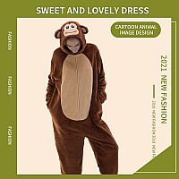 Cosusket Snug Fit Unisex Adult Onesie Pajamas Flannel Cosplay Animal One Piece Halloween Costume Sleepwear Homewear