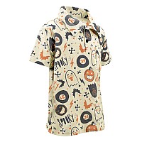 Unique Baby Boys Spooky Retro Halloween Tshirt Polo 6Y Creme