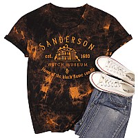 Halloween T Shirt Women Sanderson Letter Print Graphic Tshirt Hocus Pocus Tees Tops Td Black Xxlarge