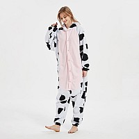 Majcos Cow Onesies Animal Pajamas Onesie Adult Cartoon Cosplay Christmas Halloween Costume For Women Men