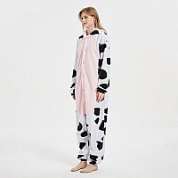 Majcos Cow Onesies Animal Pajamas Onesie Adult Cartoon Cosplay Christmas Halloween Costume For Women Men