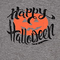 Womens Funny Halloween Pumpkin Printed Shirts Long Sleeve Graphic Tees Fall Tshirts Tops Xxl