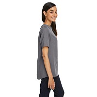 Ladies Perfect FitBoat-Neck Blouse - BLAcK - XS(D0102H7Z4N2)