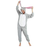 Abenca Easter Bunny Onesie Pajamas For Unisex Adult Cartoon One Piece Animal Rabbit Halloween Christmas Cosplay Costume Bunny