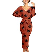 Chang Yun Halloween Costumes For Women Sweater Dress For Women Long Sleeve Jumper Maxi Dresses Sexy V Neck Sweaters