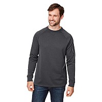 Unisex Fusion chromaSoftleece crew Pullover - cARBON - 5XL(D0102H7ZT7T)