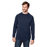 Unisex Fusion chromaSoftleece crew Pullover - cARBON - 5XL(D0102H7Z4F2)