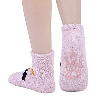 Womens Halloween Socks Halloween Fuzzy Socks Grip Socks Novelty Funny Spooky Socks Holiday Witch Bat Pumpkin Socks Warm Fluffy S