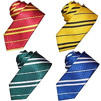 4 Pack Tie Costume Striped Necktie Halloween Cosplay Party Supplies Accessories For Kids And Adults Multitie