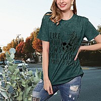 Girls Halloween Horror Shirts Murder Shows Novelty Graphic Summer Fall Tee Top Loose Comfy Clothes Green Xxxl