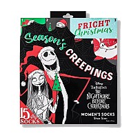 Womens Nightmare Before Christmas 15 Days Of Socks Advent Calendar Assorted Colors Size 410