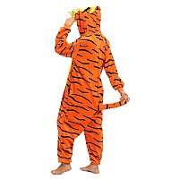 Naitoke Adults Animal Onesie Halloween Costumes Cosplay Pajamas Orange