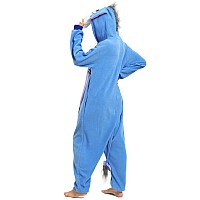 Naitoke Adults Animal Onesie Halloween Costumes Cosplay Pajamas Purple Blue