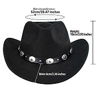 Kids Western Hats Boys Girls Cowboy Felt Fedora With Belt Buckle 37T