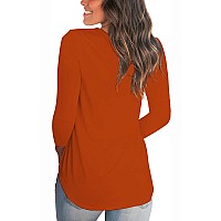 Fall Pumpkin Shirts Womens Casual Autumn Holiday Graphic Tees V Neck Halloween Tops Xxl Orange