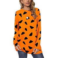 Ofeefan Womens Tops Dressy Causal Long Sleeve Crew Neck Fall Halloween Sweatshirt Xl