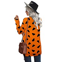 Ofeefan Womens Tops Dressy Causal Long Sleeve Crew Neck Fall Halloween Sweatshirt Xl