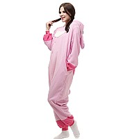 Wishliker Adult Onesie Animal Pajamas Halloween Cosplay Costumes Party Wear Blue Xs