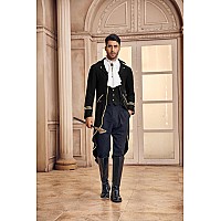 Runcati Mens Steampunk Victorian Jackets Gothic Tailcoat Costume Vintage Tuxedo Viking Renaissance Pirate Halloween Coats