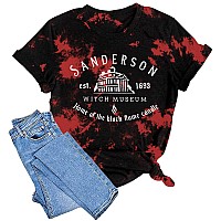 Halloween T Shirt Women Sanderson Letter Print Graphic Tshirt Hocus Pocus Tees Tops