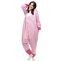 Royal Wind Adult Stich Costume Onesie Animal Pajamas Halloween Cosplay Costumes Sleepwear Homewear Party Wear Pink Large