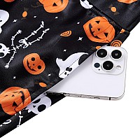 Raisevern Mens Joggers Halloween Pumpkin Sweatpants Skeleton Outfits Festival Cool Jogging Pants With Pockets Drawstring