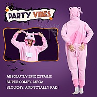 Royal Wind Adult Onesie Animal Pajamas Halloween Cosplay Costumes Party Wear Zipper Pink S