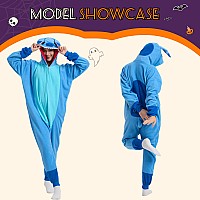 Royal Wind Adult Onesie Animal Pajamas Halloween Cosplay Costumes Party Wear Zipper Blue S