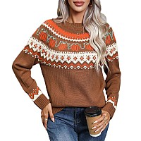 Yemocile Knitted Halloween Sweater For Women 2024 Cute Gothic Streetwear Pullover Sweaters Crewneck With Long Sleeves