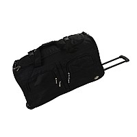 Rockland Rolling Duffel Bag, Black, 40-Inch