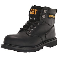 Cat Footwear Mens Second Shift Steel Toe Construction Boot Black 12