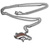 Nfl Siskiyou Sports Fan Shop Denver Broncos Chain Necklace 22 Inch Team Color