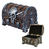 Pacific Trading Pirates Treasure Chest Trinketmini Jewelry Box