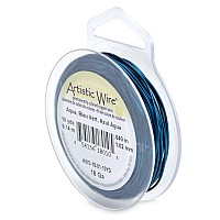 Artistic Wire 18 Gauge 10 Mm Tarnish Resistant Colored Copper Craft Wire Aqua 10 Yd 91 M