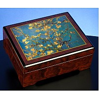 The San Francisco Music Box Company Van Gogh Almond Blossom 1890 Musical Jewelry Box