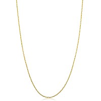 Kooljewelry 14K Yellow Gold Rope Chain Pendant Necklace 09 Mm 18 Inch