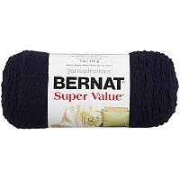 Bernat Super Value Yarn 7 Oz Gauge 4 Medium Worsted Navy