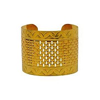 Laruicci 18k Gold Plated Odessa Cuff Bracelet