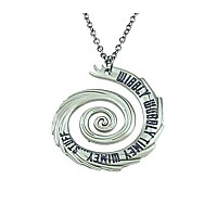 Reindear Doctor Who 22 Wibbly Wobbly Timey Wimey Pendant Necklace Silvertone