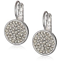 Anne Klein Crystal Pave Drop Earrings