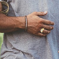 10K Yellow Gold 12 Mens American Patriotic Eagle Square Face Tapered Nugget Style Band Statement Ring Size 15