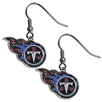 Nfl Siskiyou Sports Womens Tennessee Titans Chrome Dangle Earrings One Size White