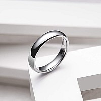 King Will Basic 4Mm Classic Polished Comfort Fit Domed Tungsten Metal Ring Wedding Band 4